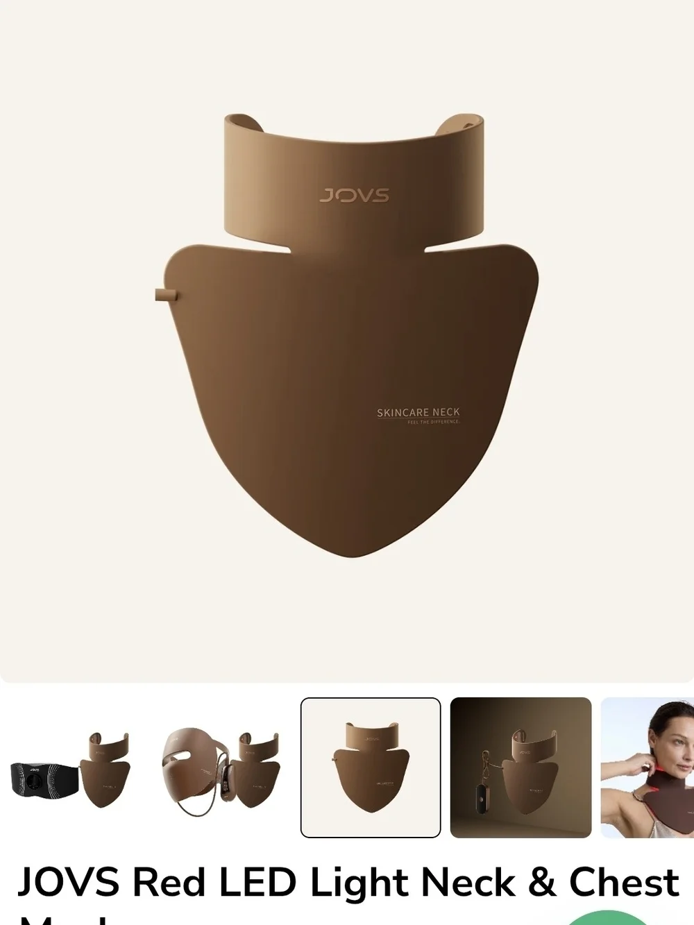 Brown LED Neck & Chest Skincare Device